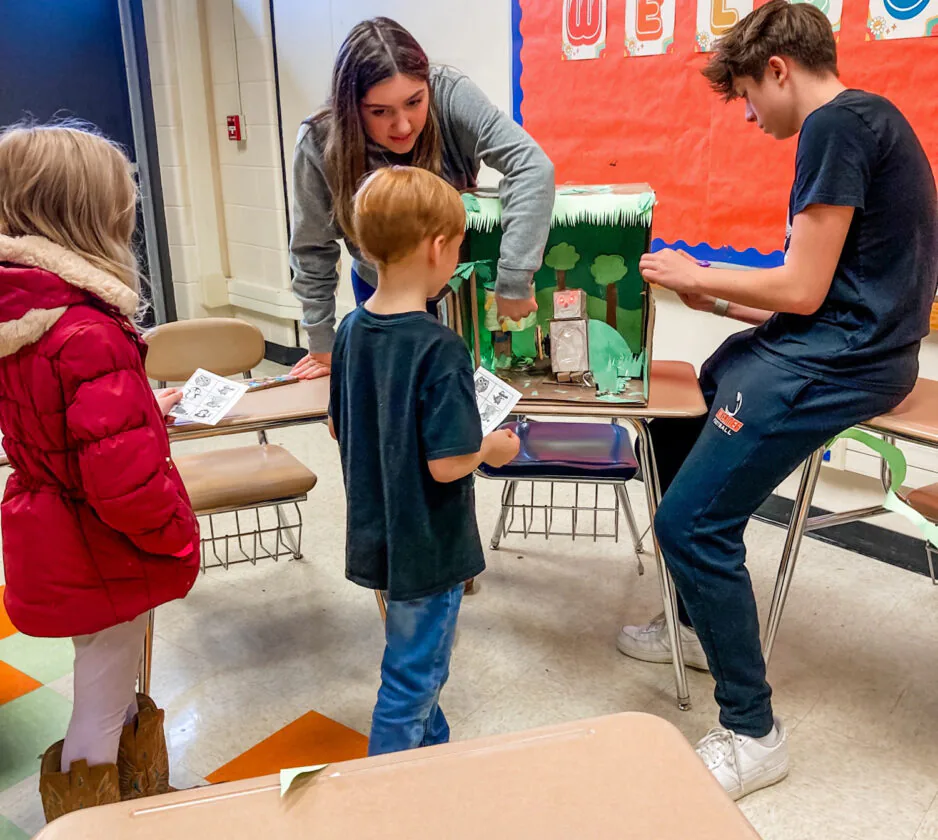 First Graders Experience Sheffield Area High School STEM Projects